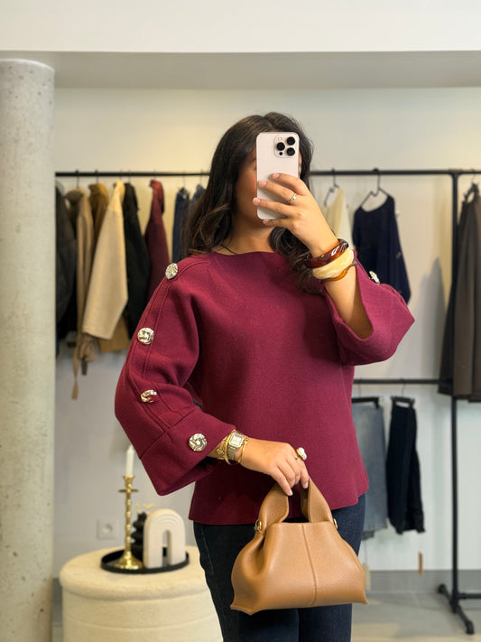 Pull Mery Bordeaux