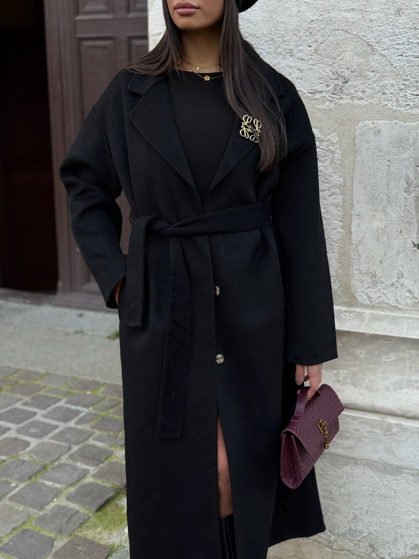 Manteau PRENIUM laine noir