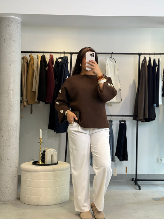 Pull Mery marron