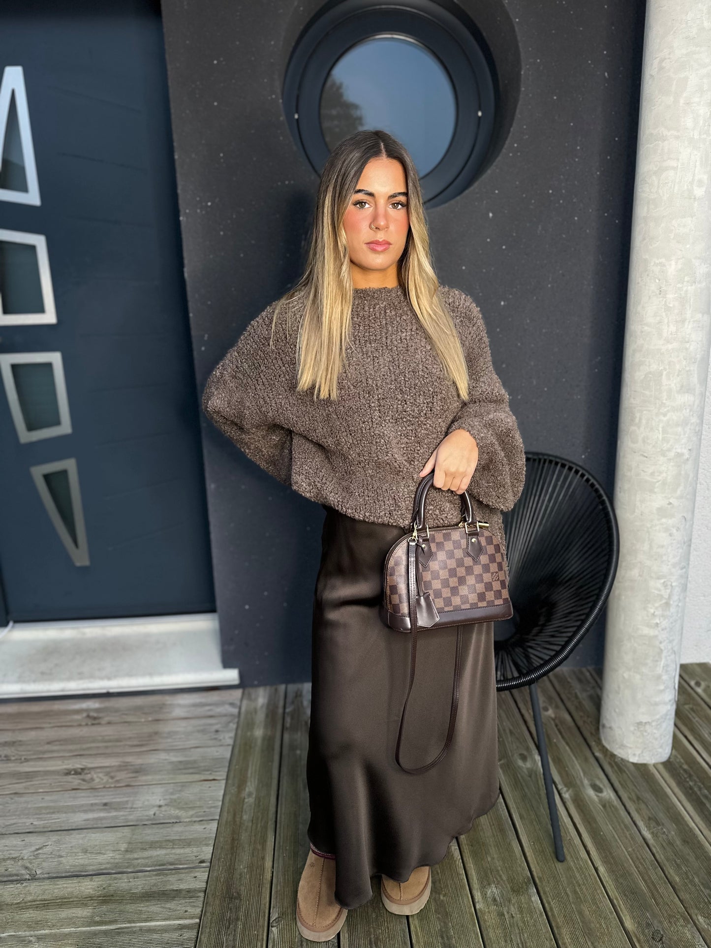 Pull Aleyna marron