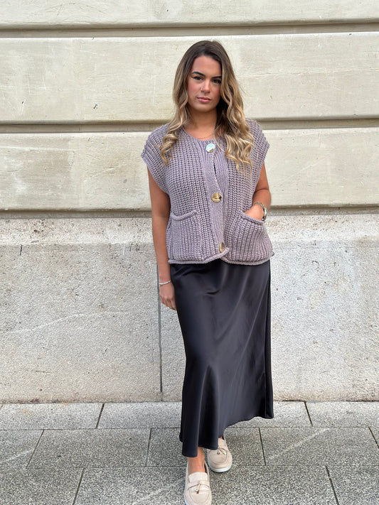 Gilet Osana taupe