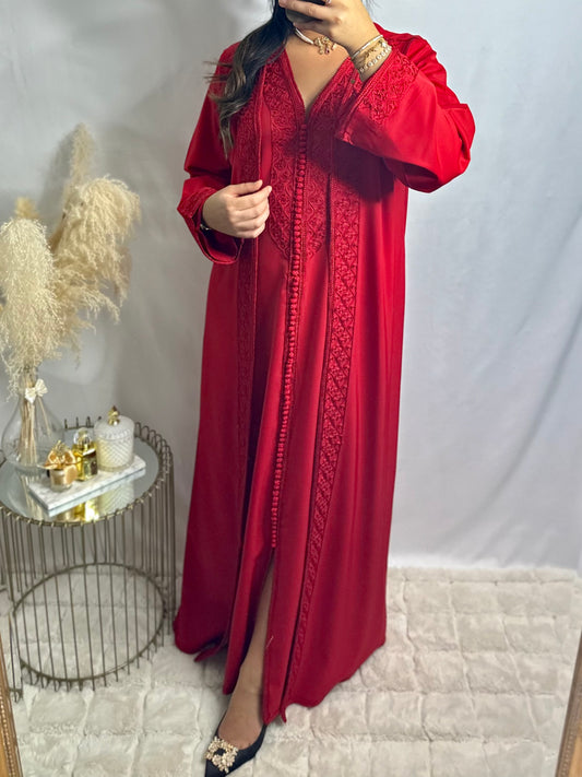 Caftan Kimono Zayna rouge