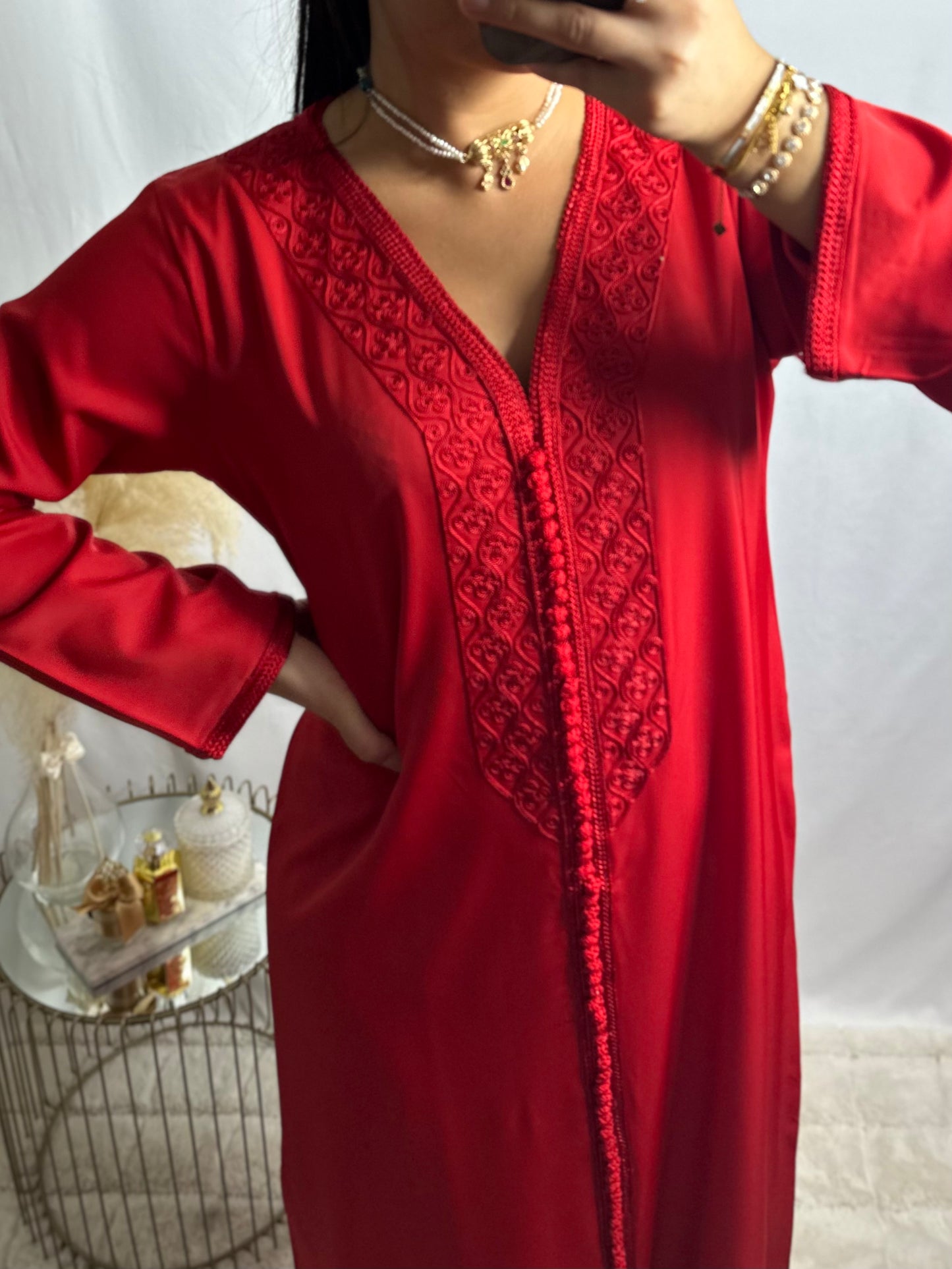 Caftan Kimono Zayna rouge