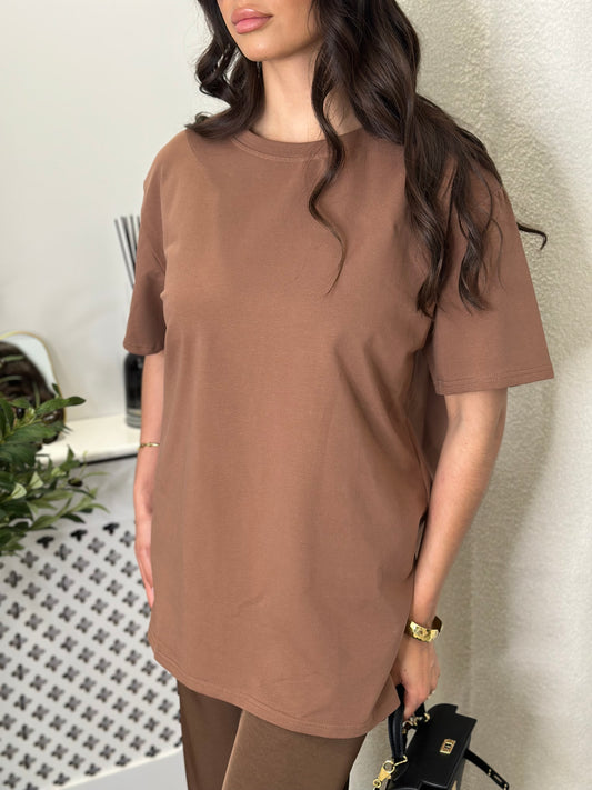 T-shirt marron