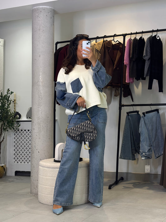Pull jean oversize