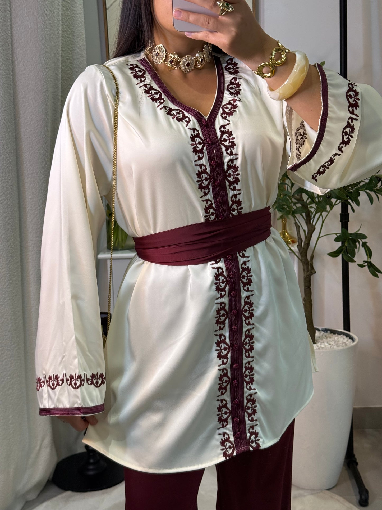 Ensemble jabador bordeaux