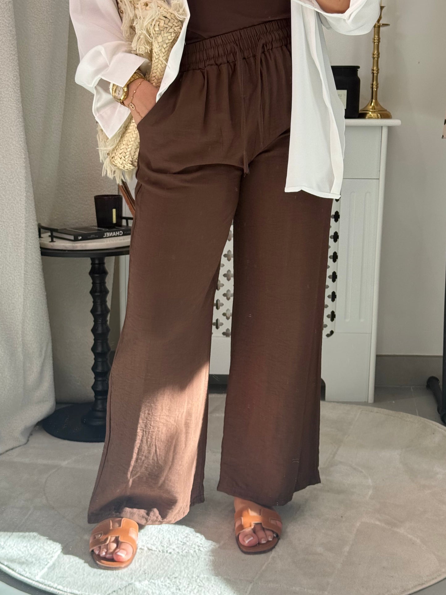 Pantalon Lynn marron