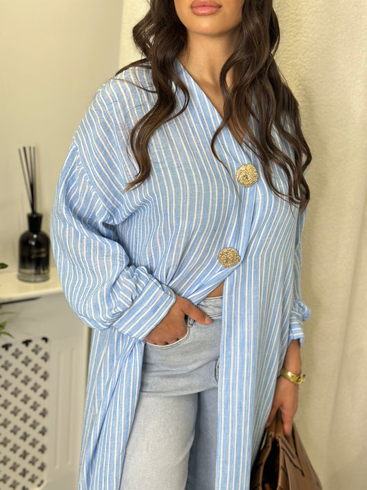Kimono Carmen bleu