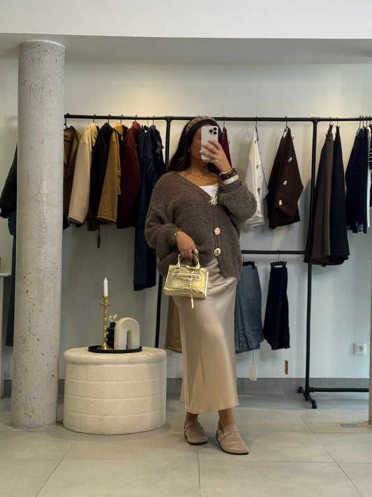Gilet Stella taupe