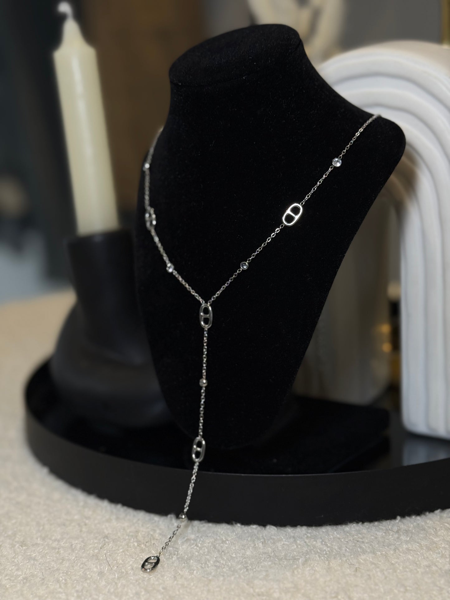 Collier CD argent