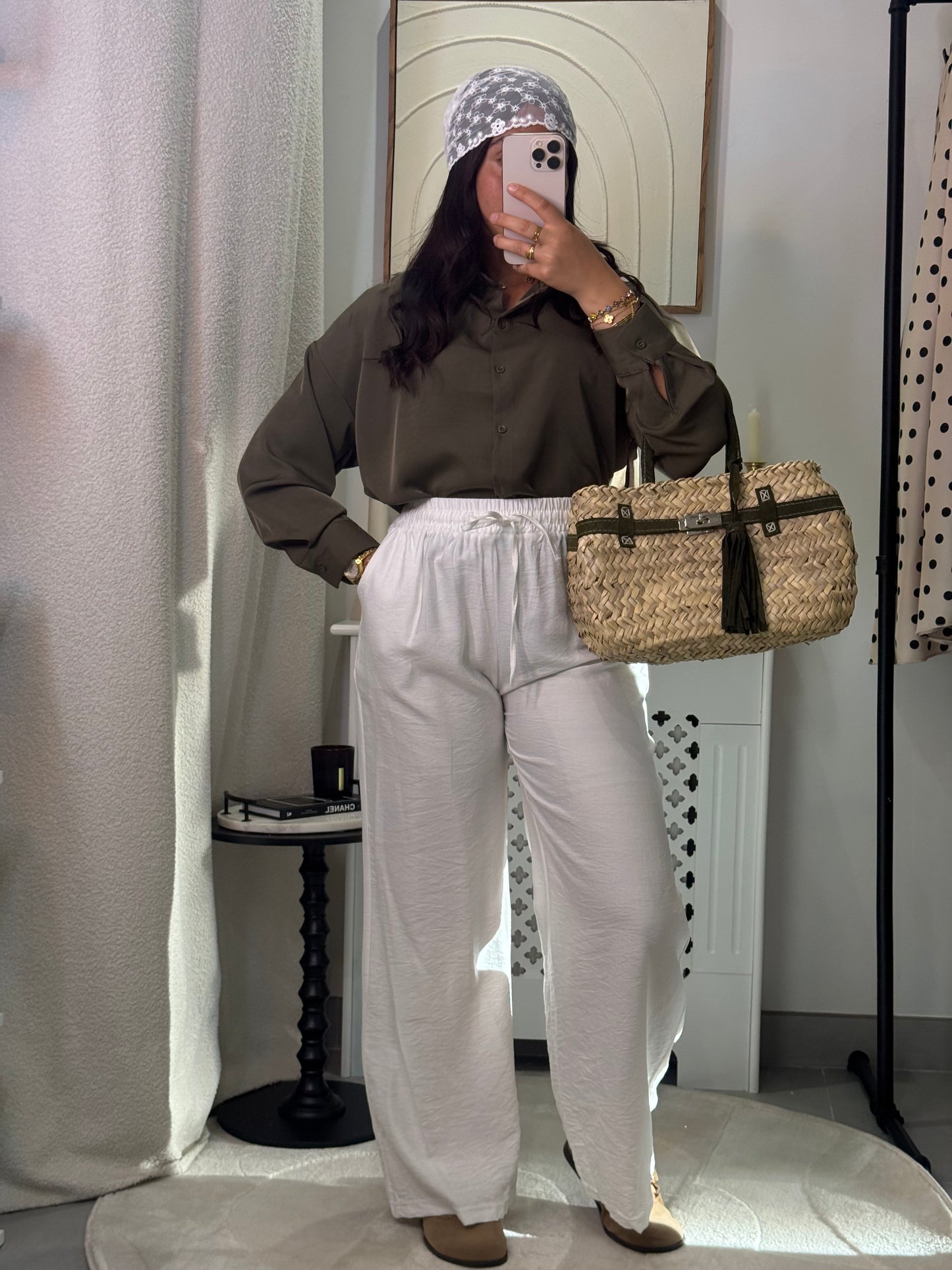 Chemise Nelly kaki