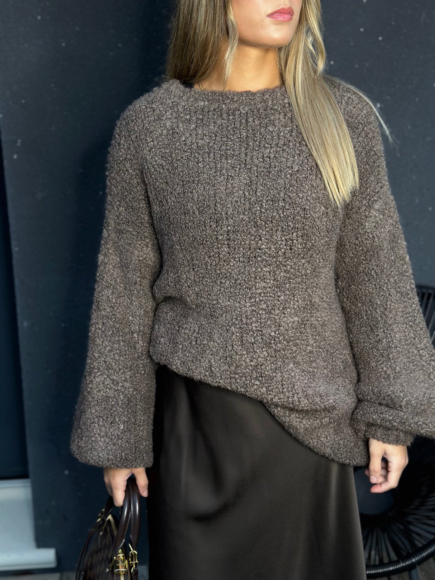 Pull Aleyna marron