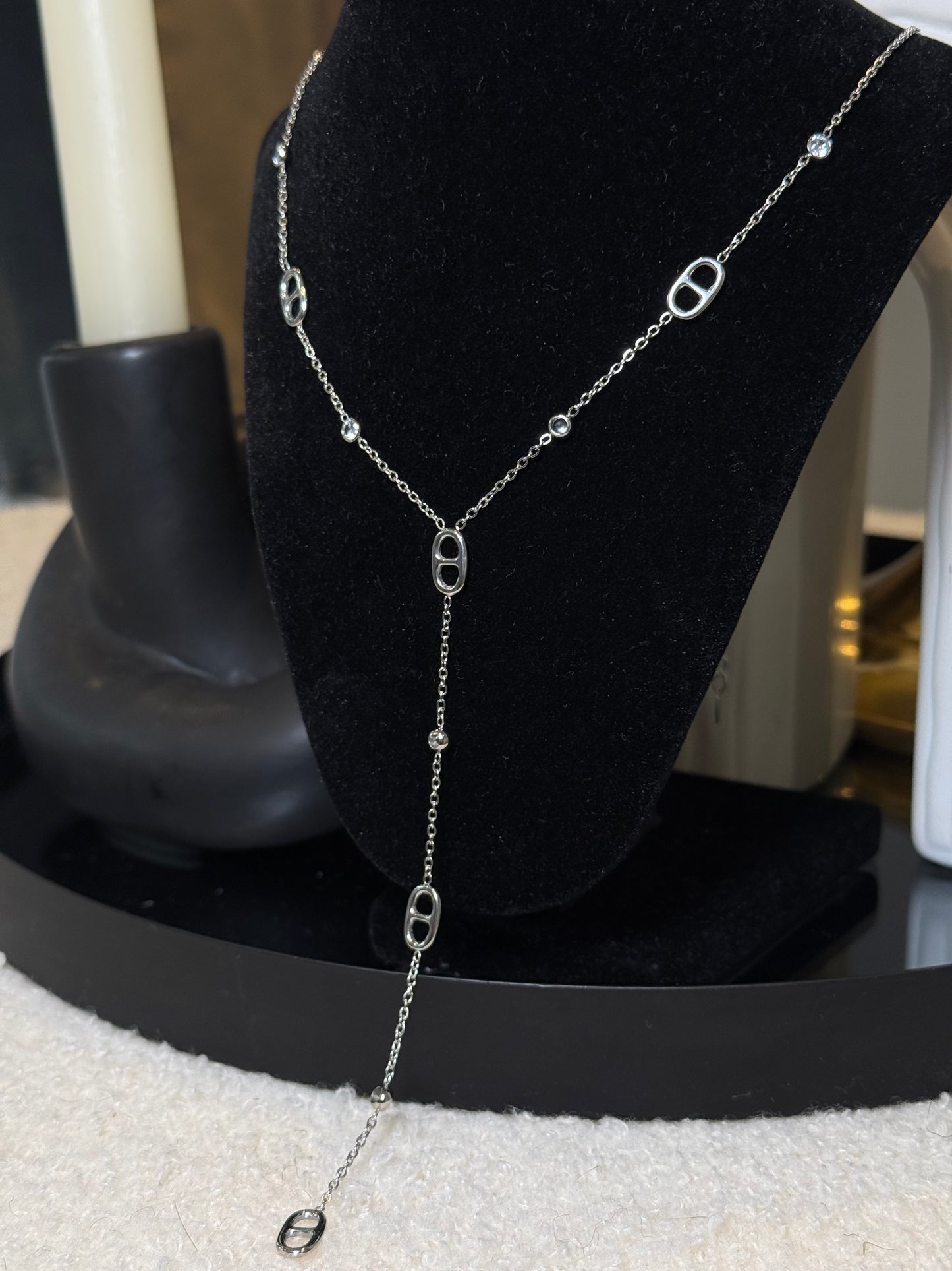Collier CD argent