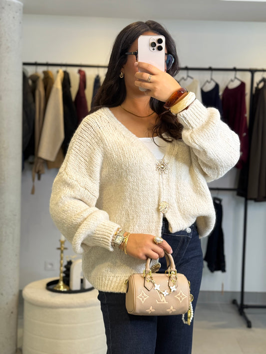 Gilet Stella écru