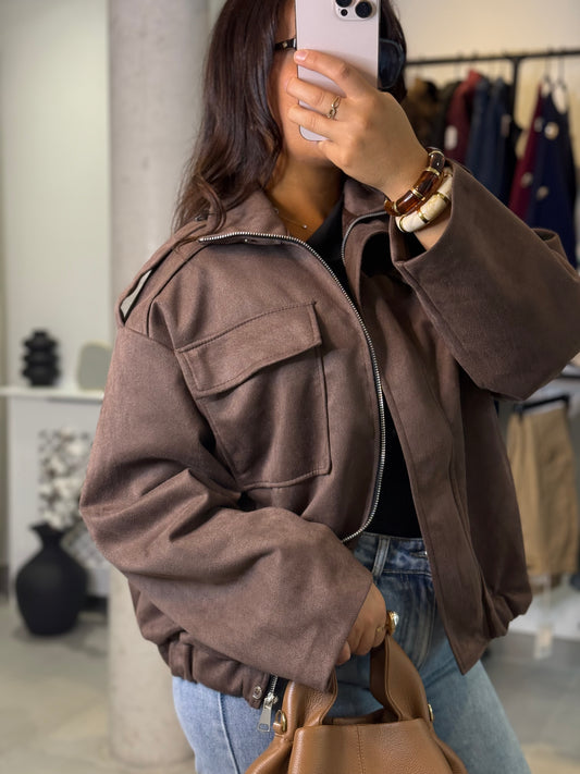 Blouson Emy marron
