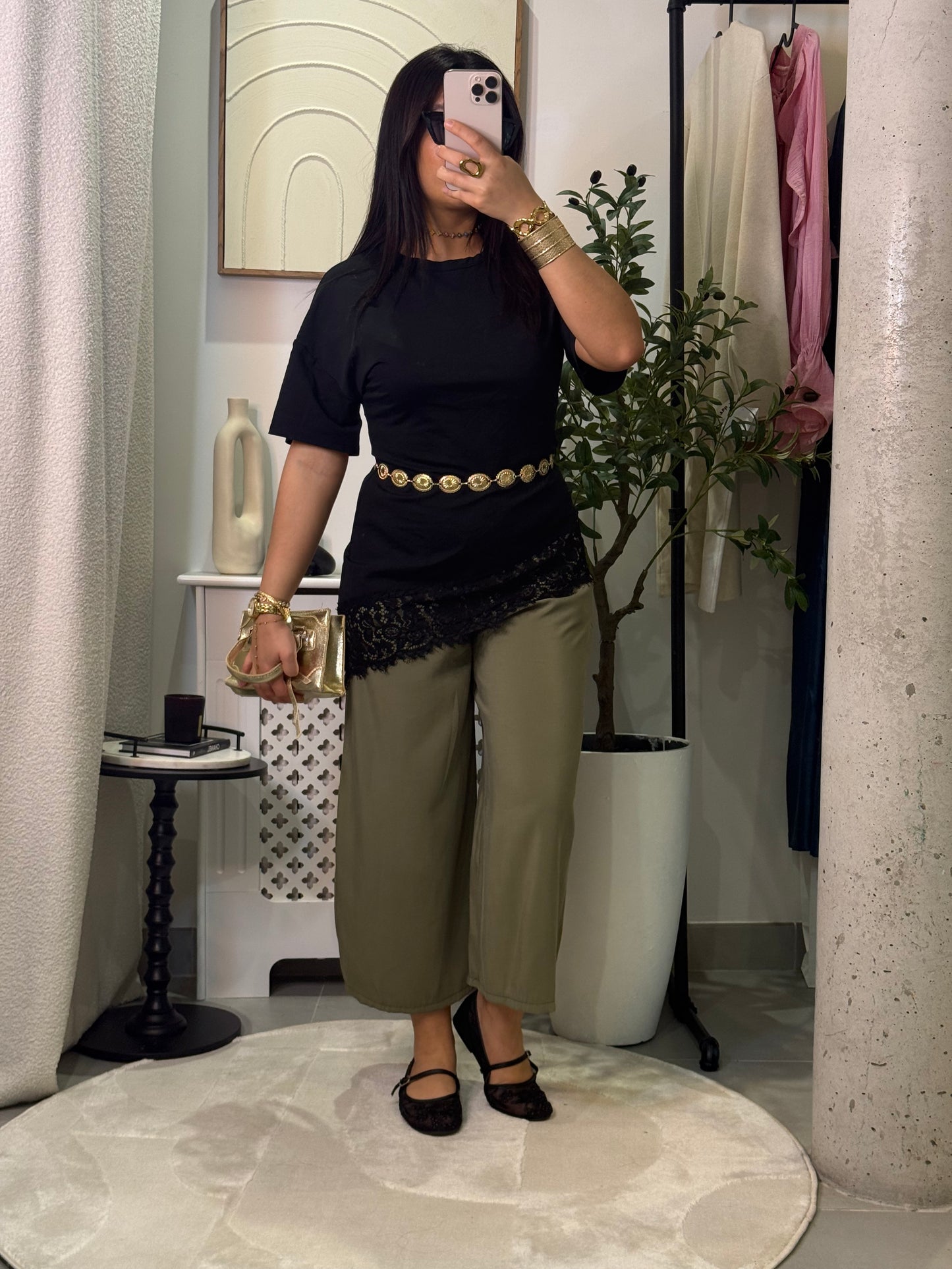 Pantalon 3/4 kaki