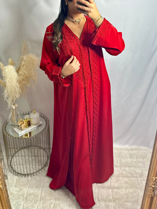 Caftan Kimono Zayna rouge