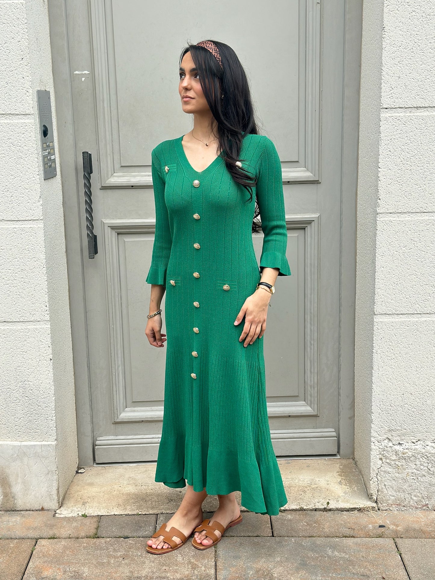 Robe dupe Sandro verte
