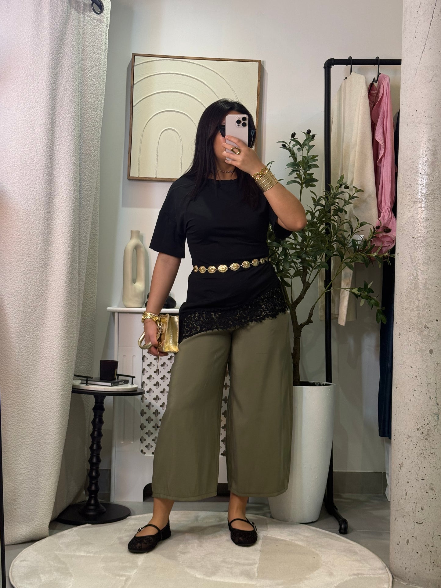 Pantalon 3/4 kaki