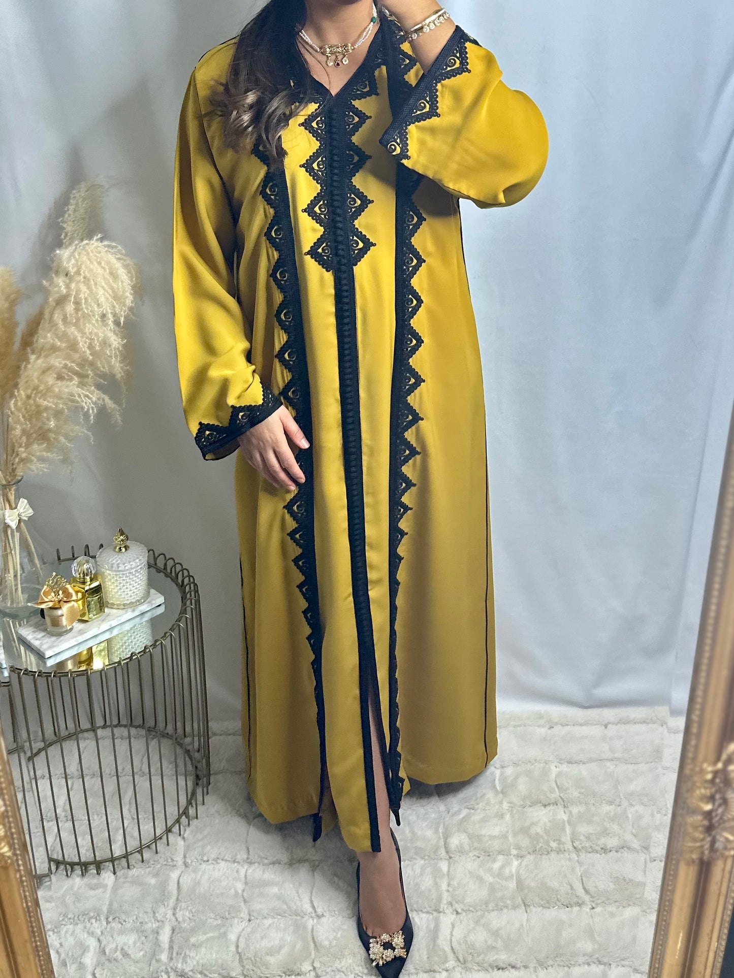 Caftan Kimono Zayna moutarde