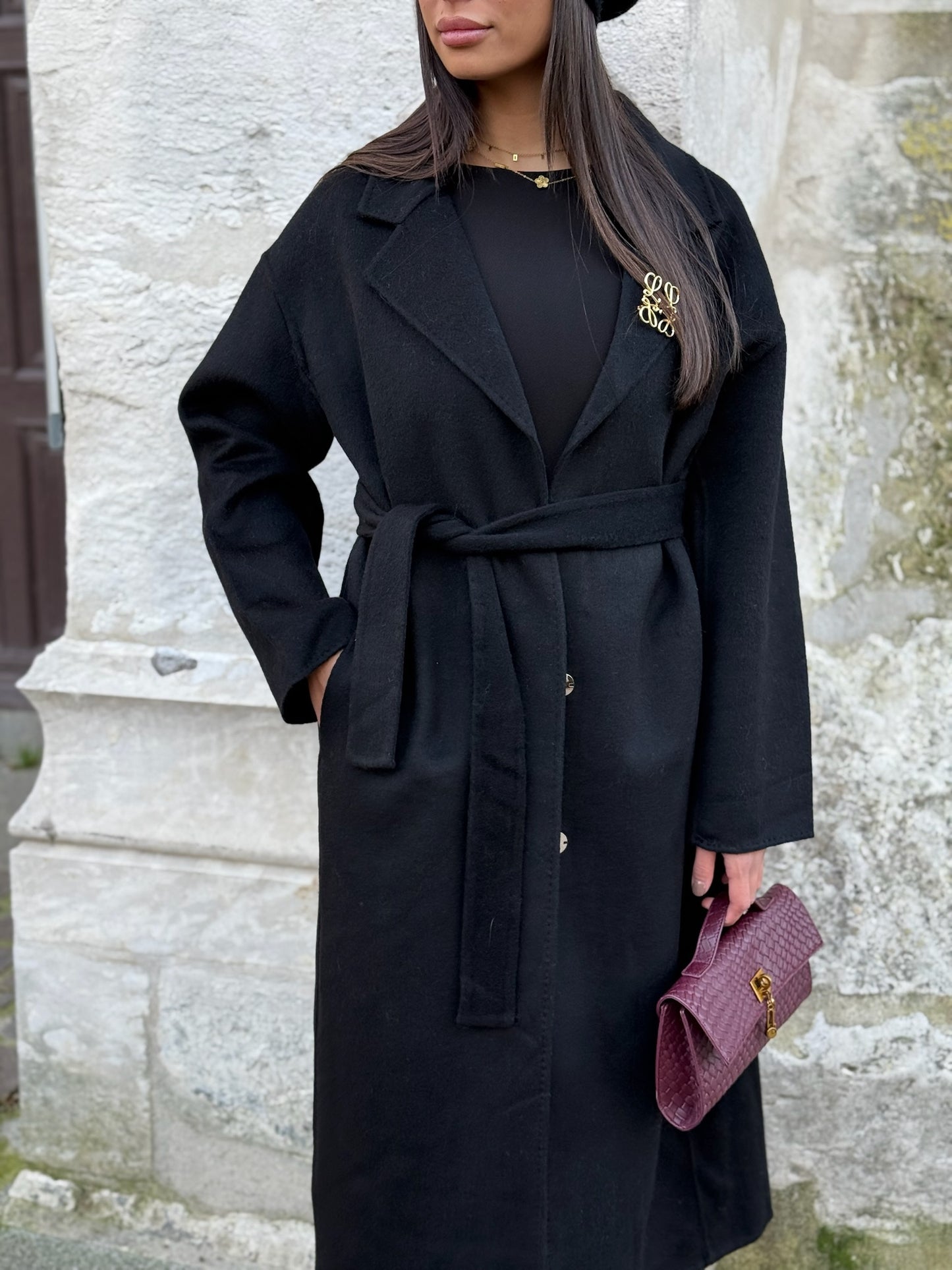 Manteau PRENIUM laine noir