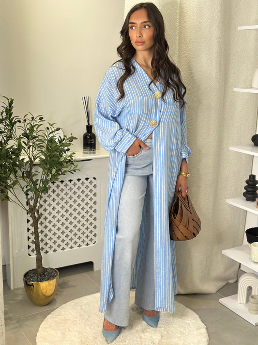 Kimono Carmen bleu