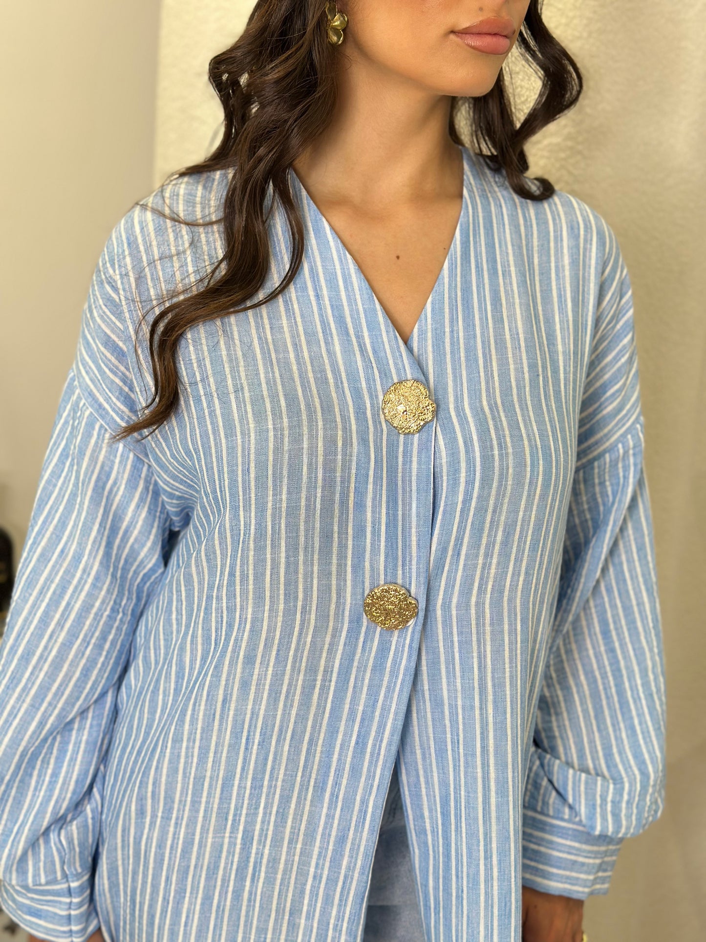 Kimono Carmen bleu