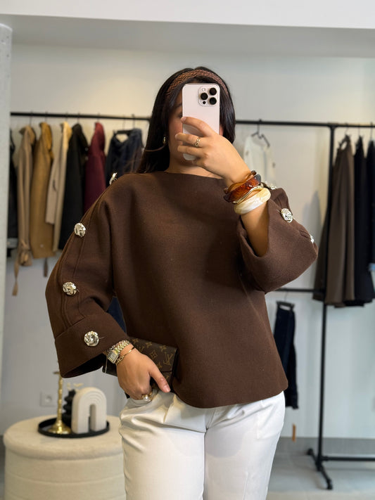 Pull Mery marron