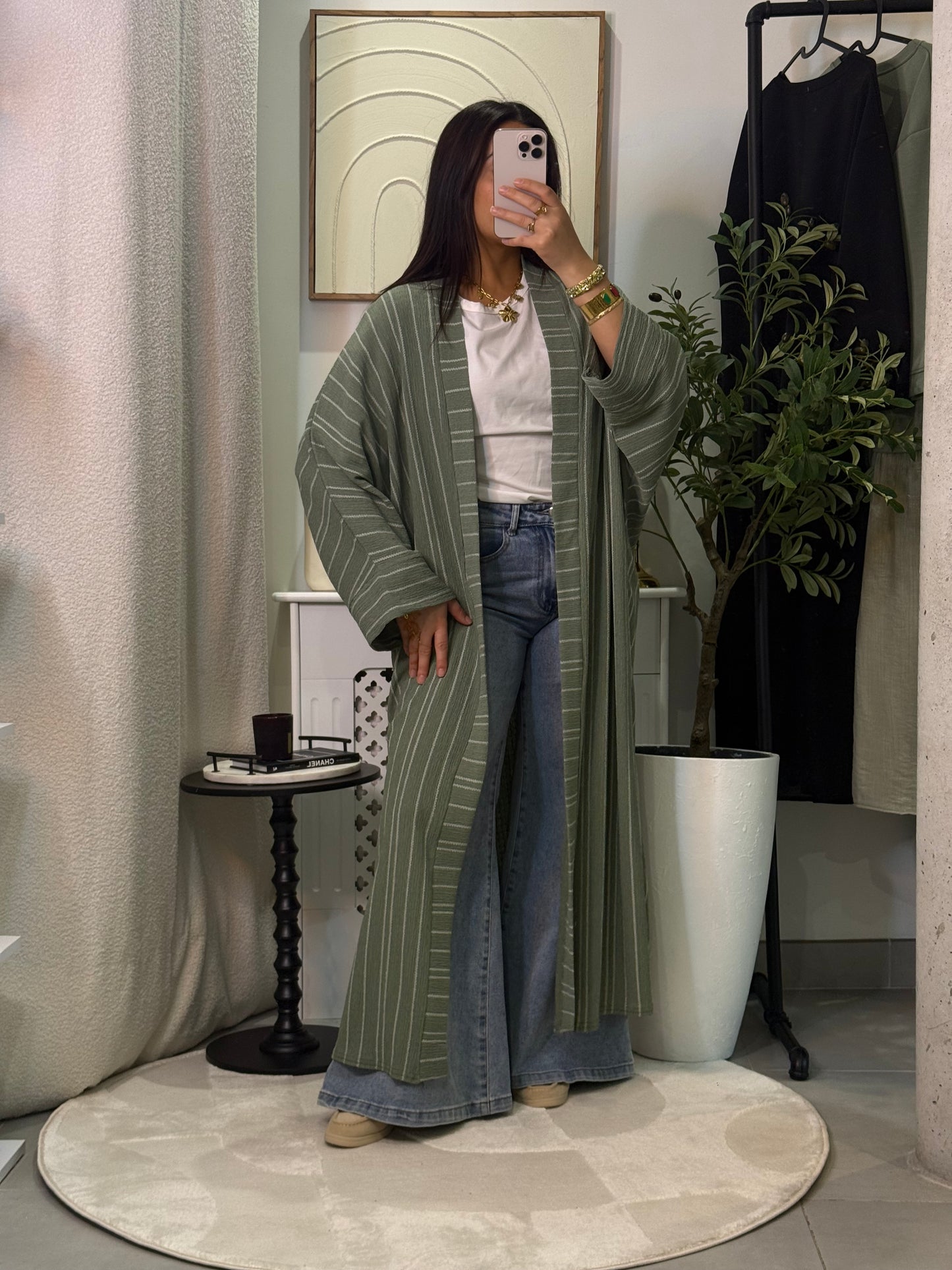 Kimono Mara vert sauge