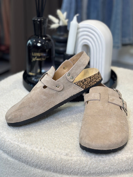 Mules à sangles