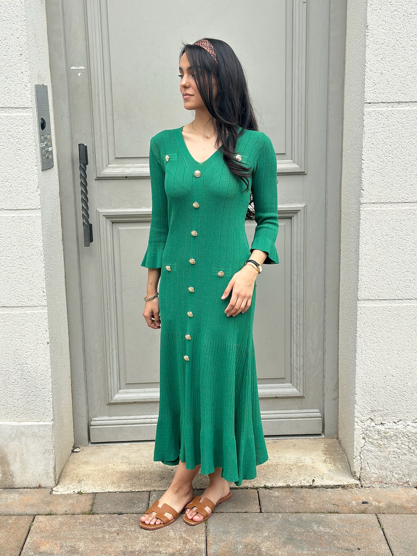 Robe dupe Sandro verte