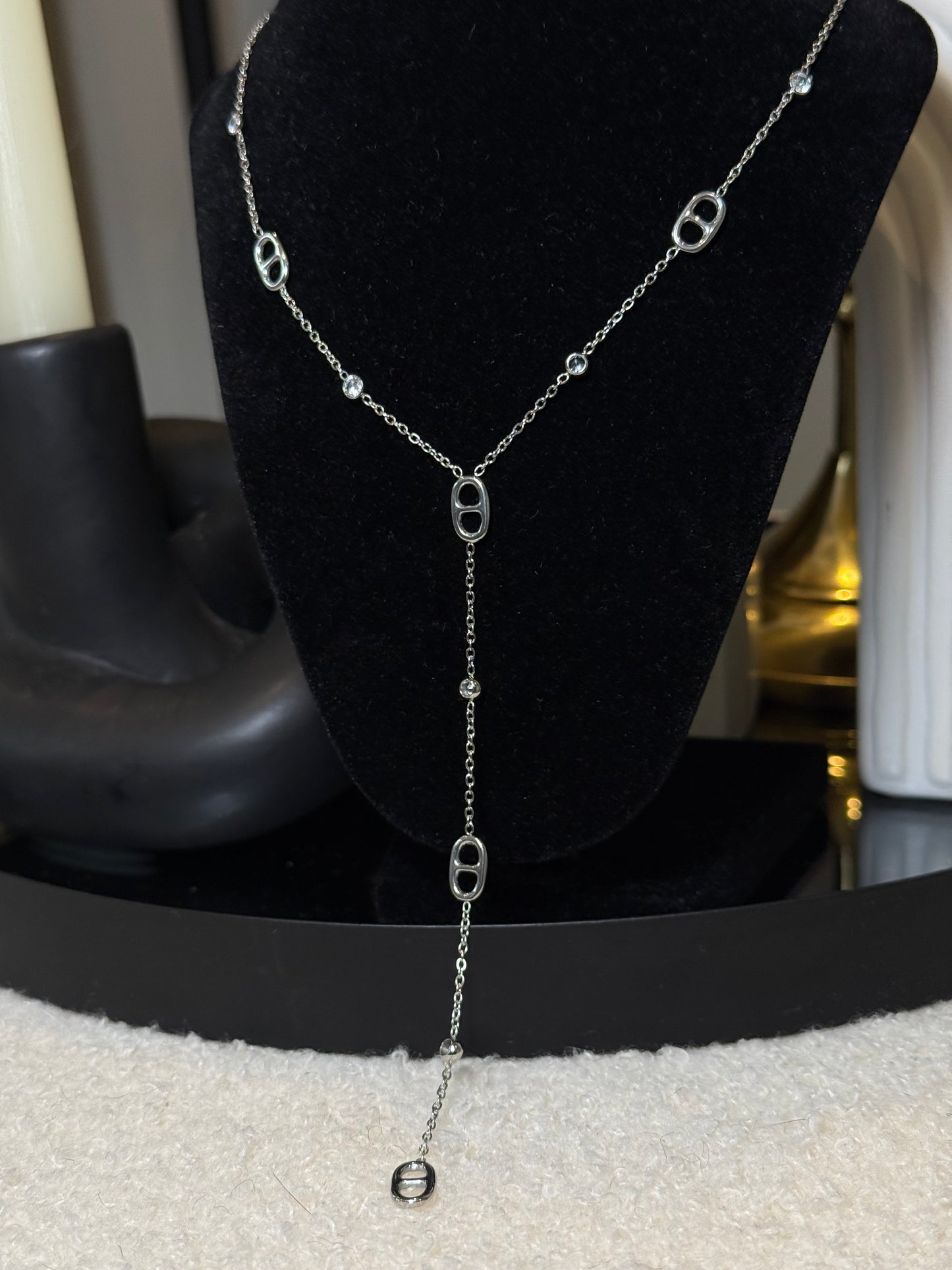 Collier CD argent