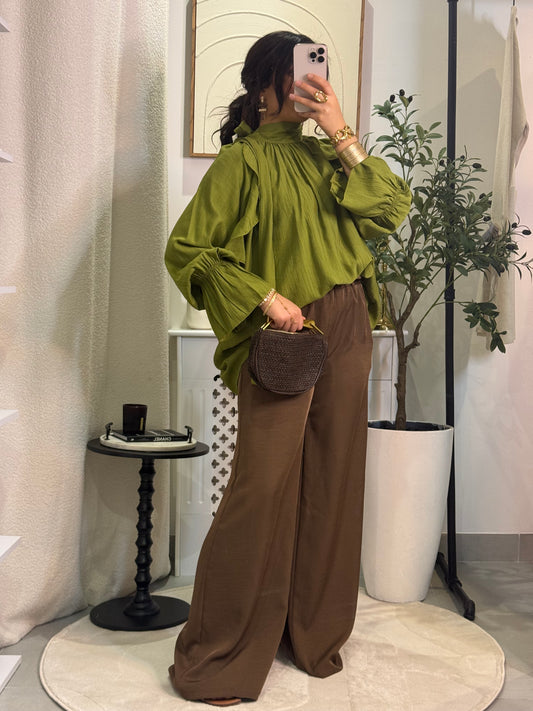 Chemisier Vanilla olive