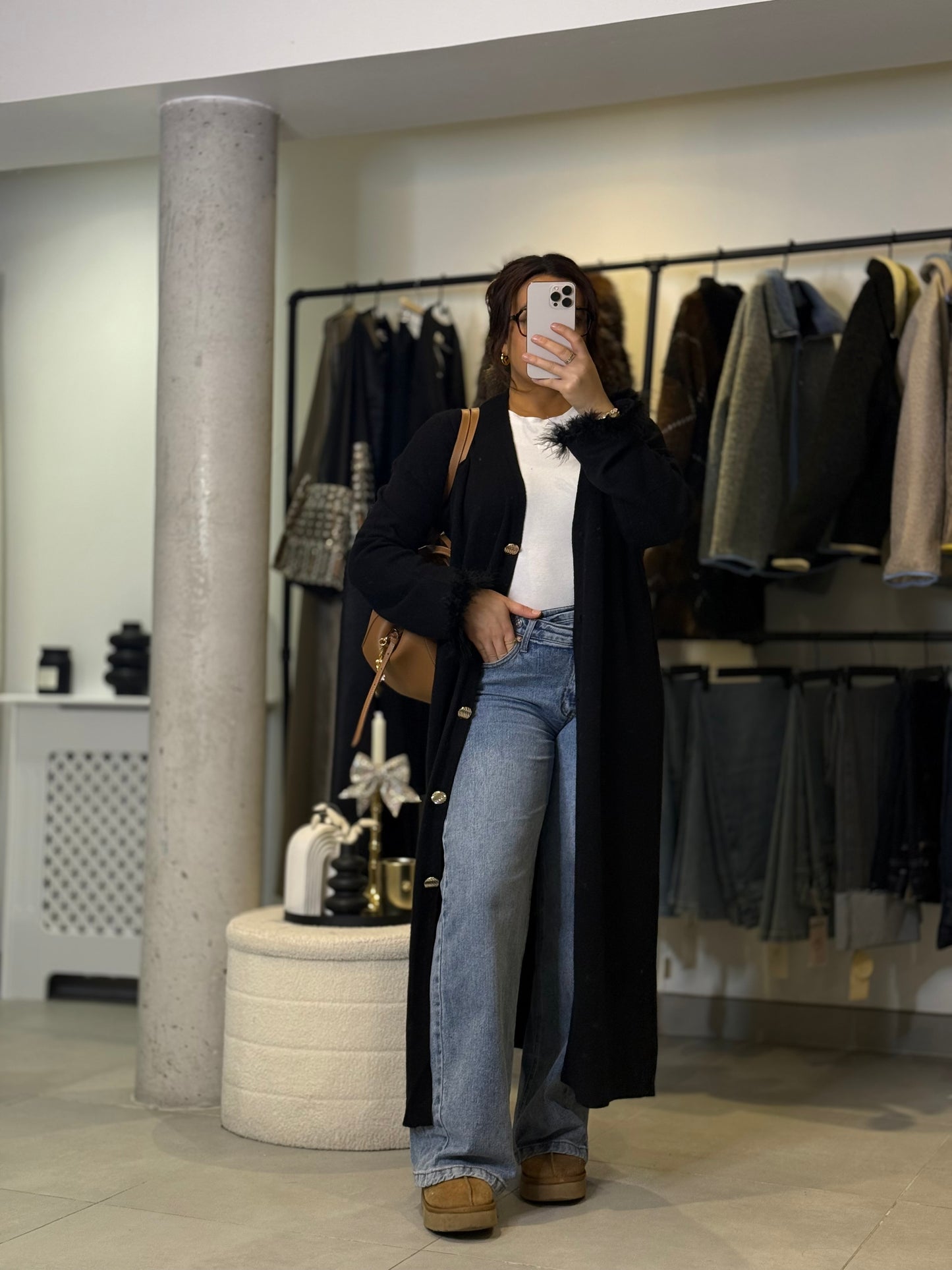 Gilet maxi noir