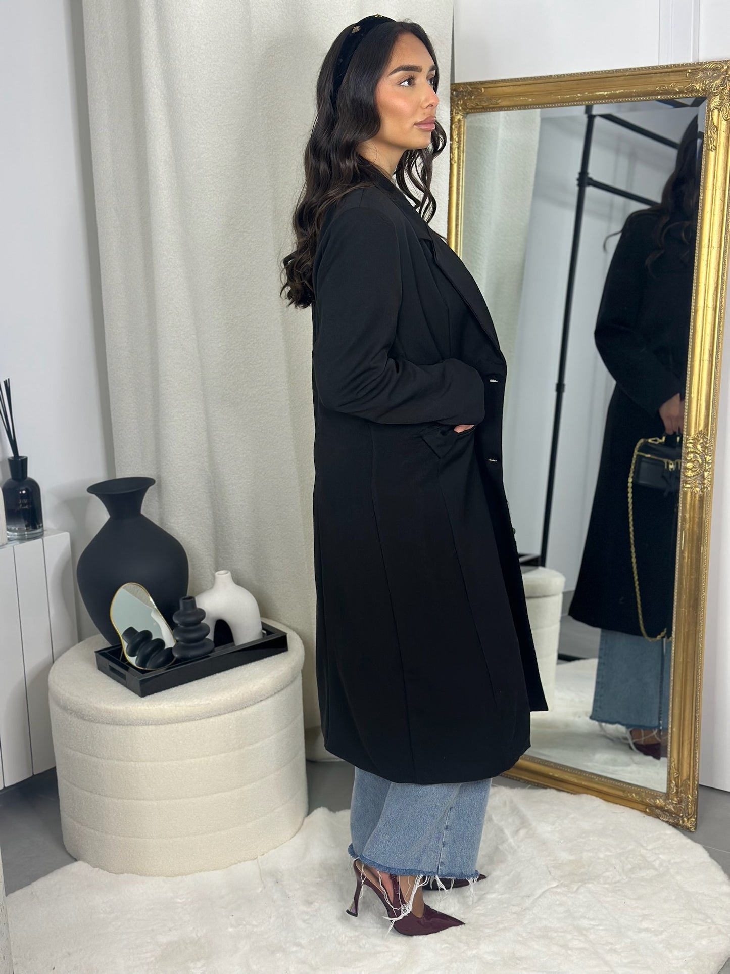 Blazer long noir