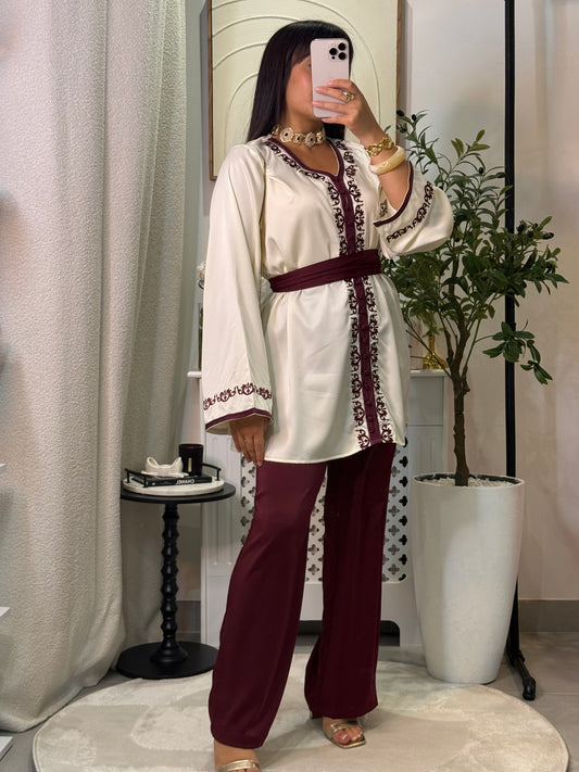 Ensemble jabador bordeaux