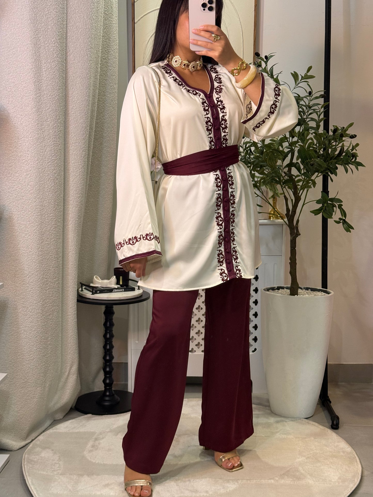 Ensemble jabador bordeaux