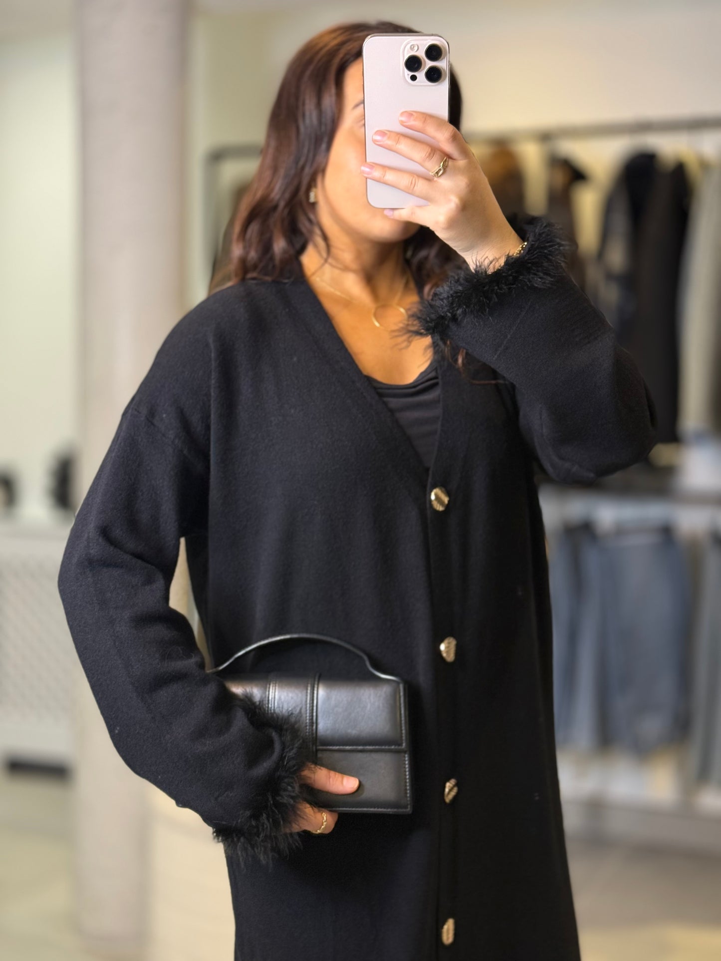 Gilet maxi noir