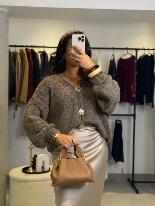 Gilet Stella taupe