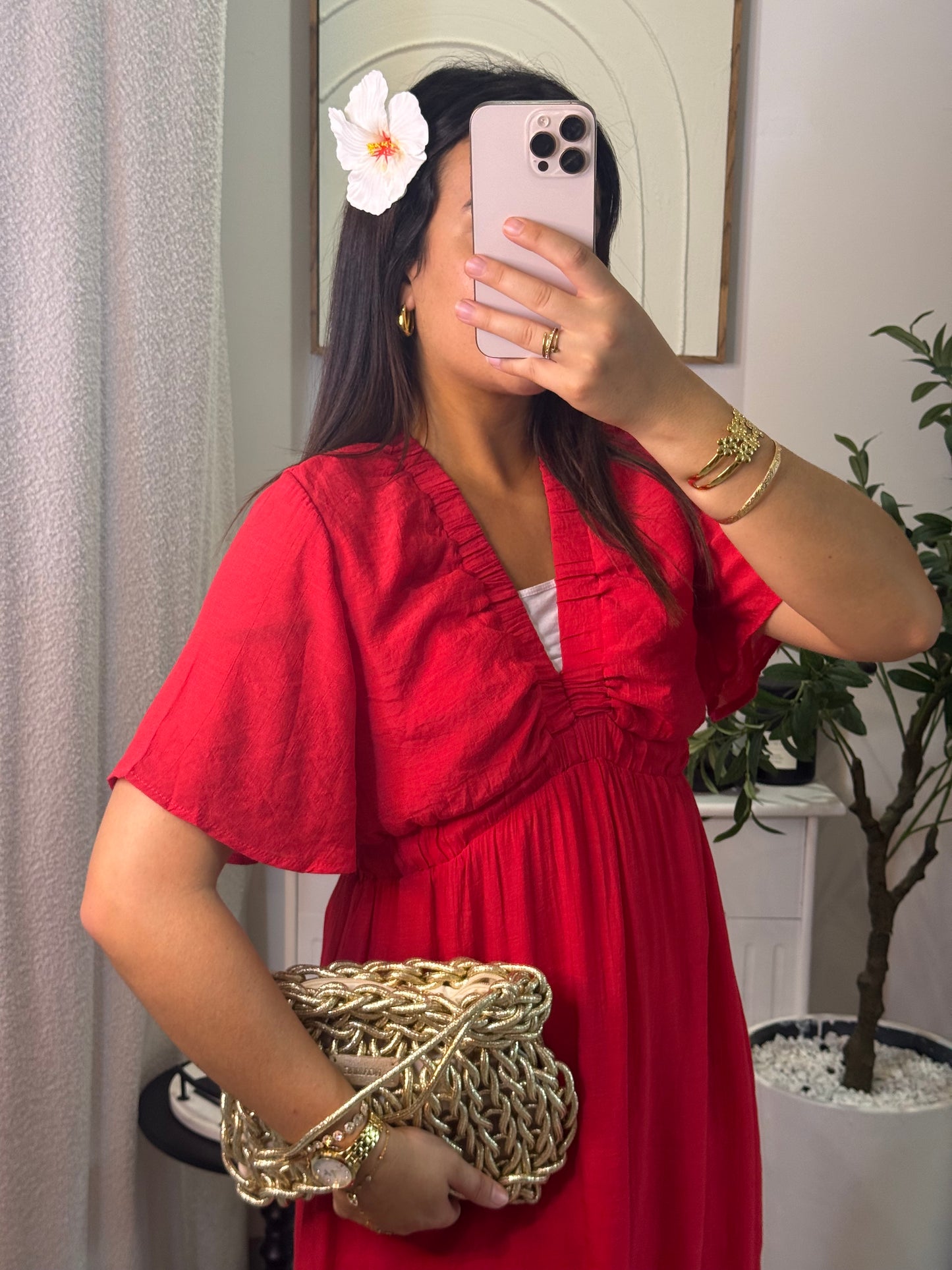 Robe Rosa rouge
