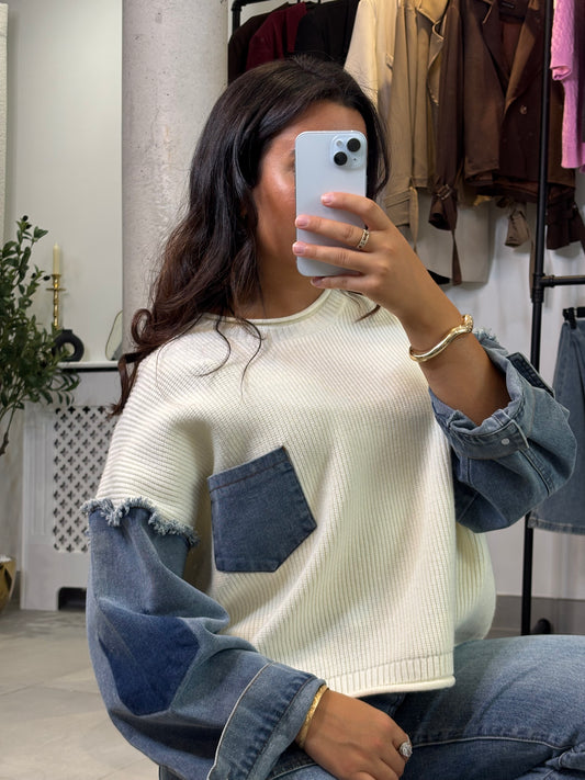 Pull jean oversize