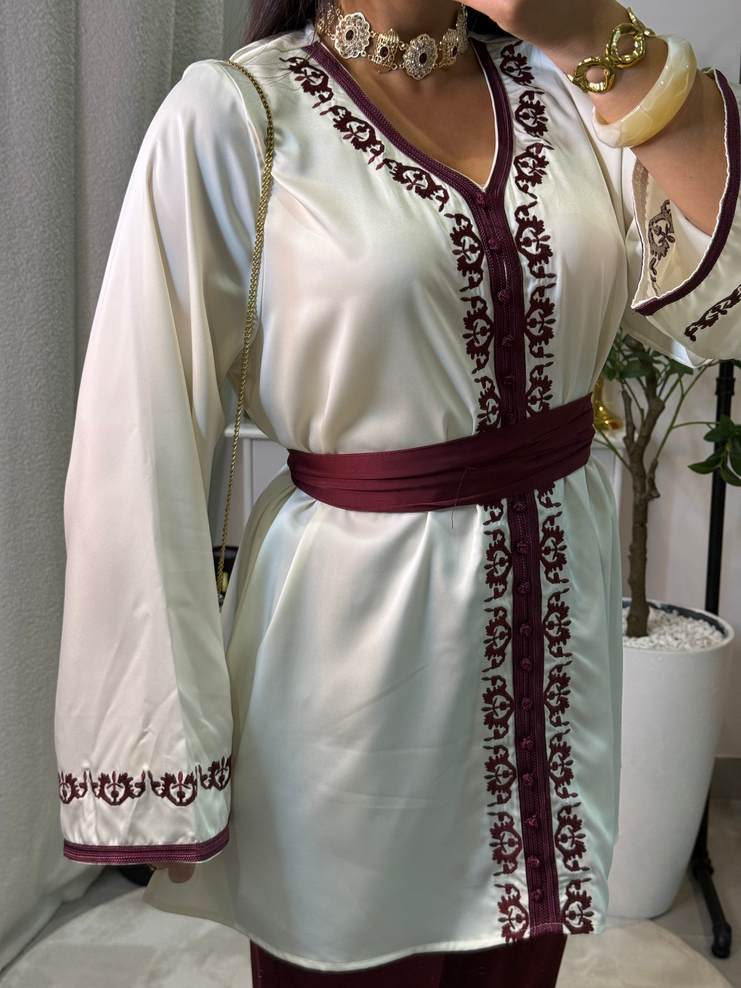 Ensemble jabador bordeaux