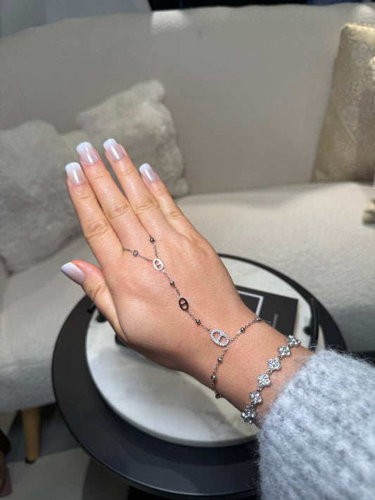 Chaîne de main Cristina argent