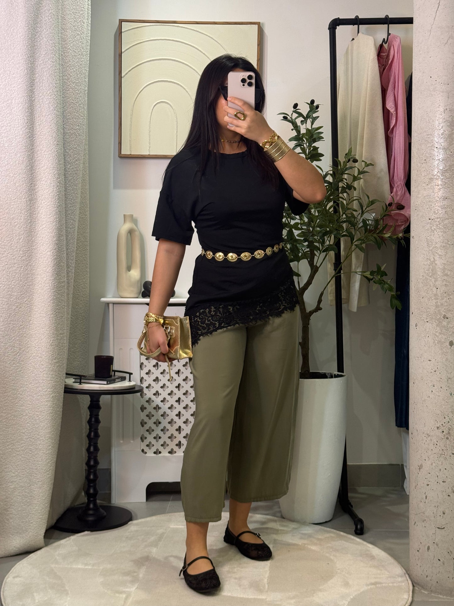 Pantalon 3/4 kaki
