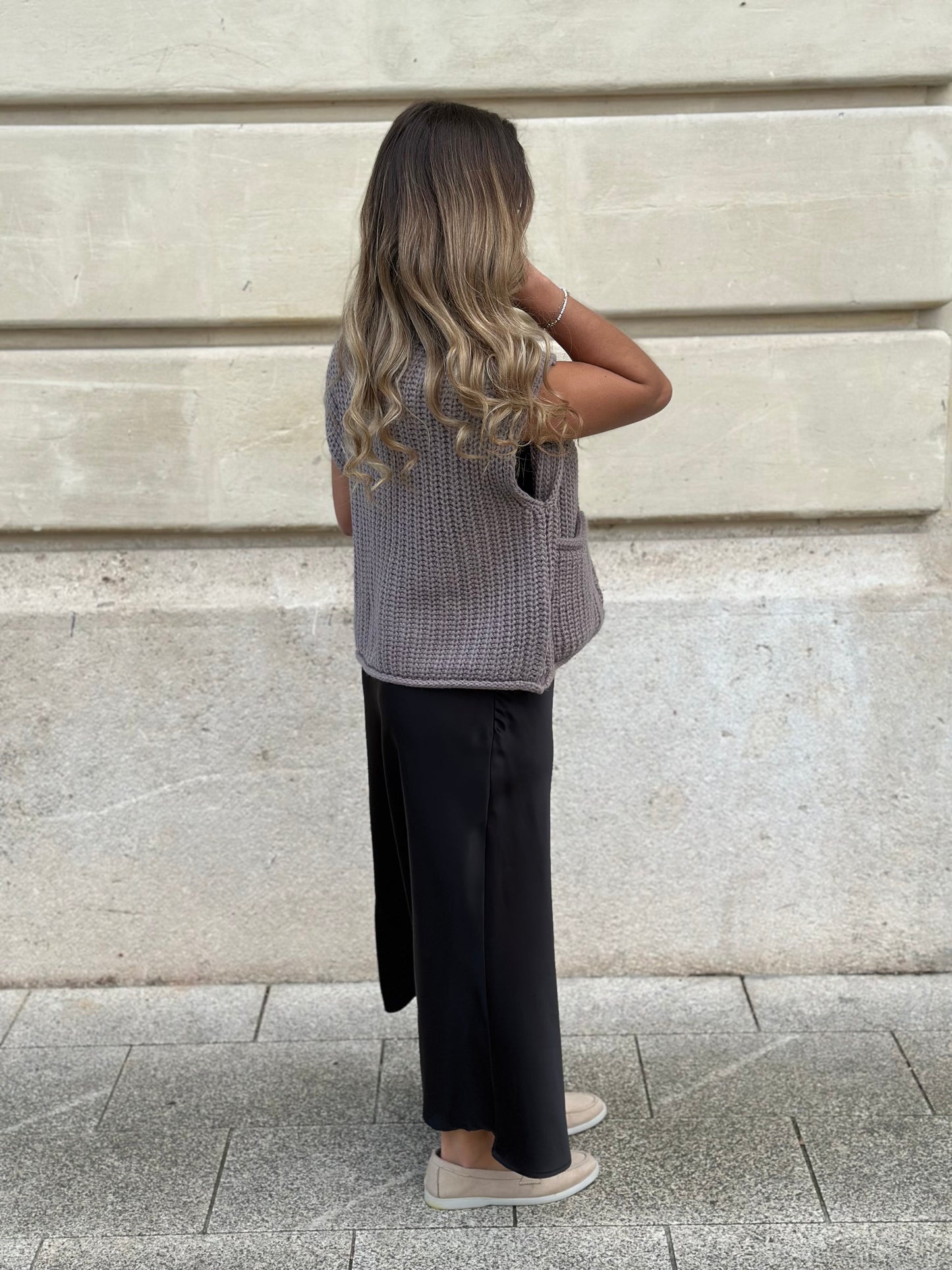 Gilet Osana taupe