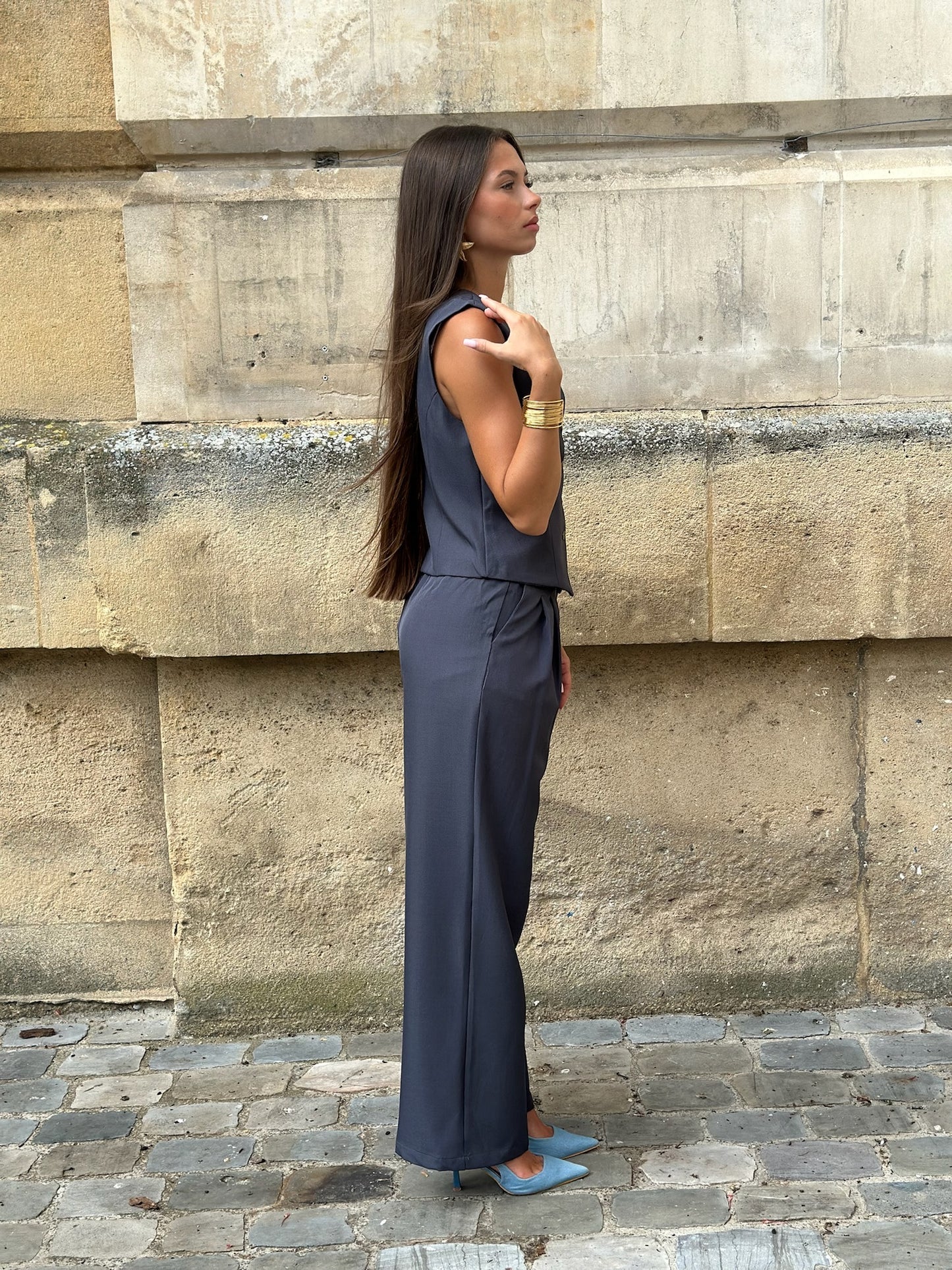 Ensemble Melissa Bleu gris