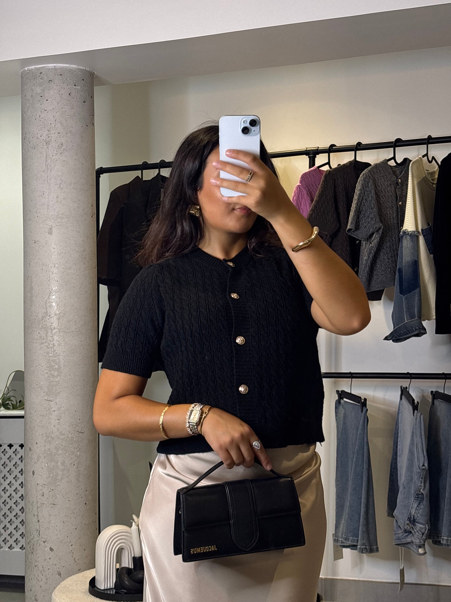 Gilet en maille noir