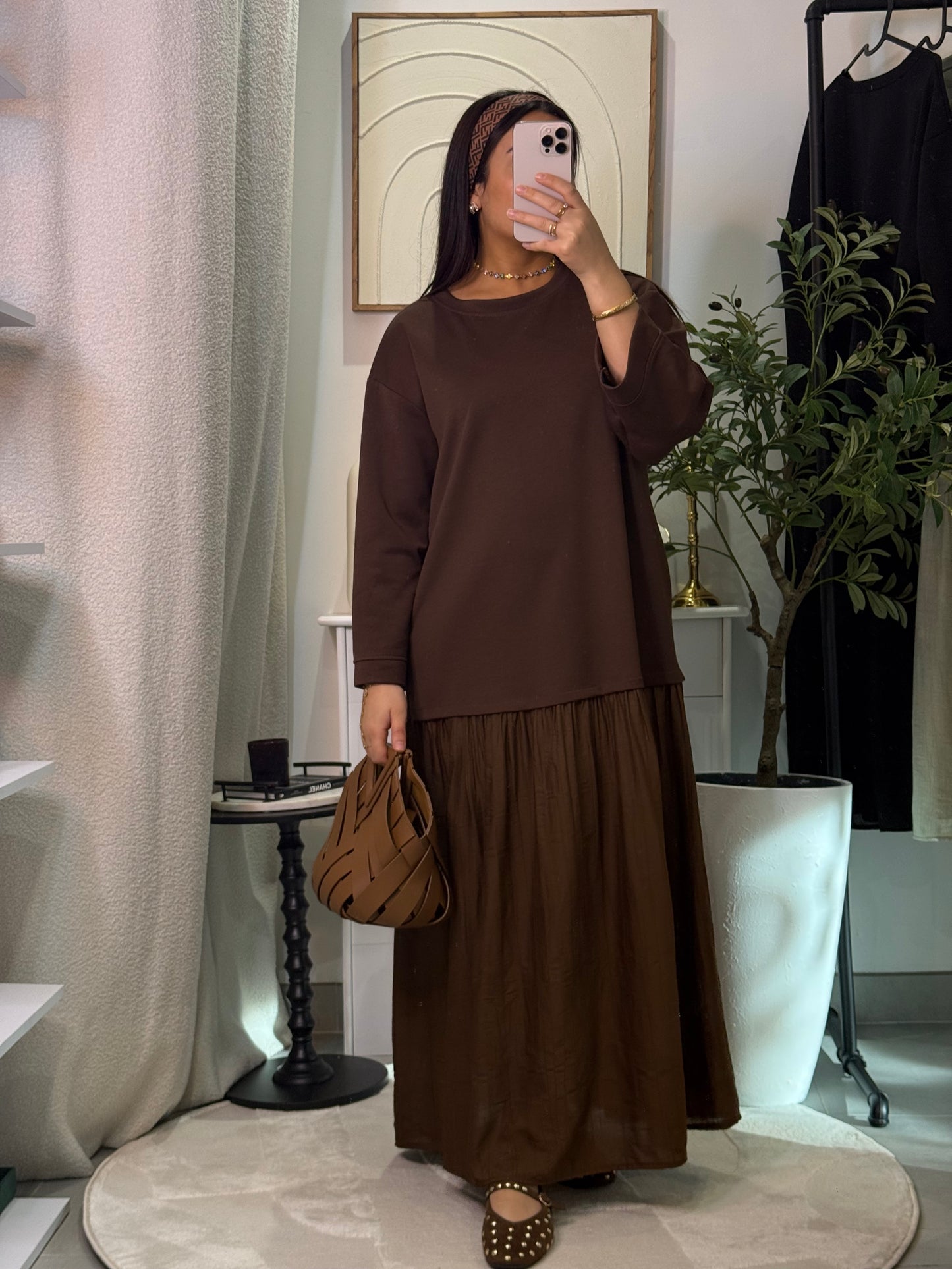 Robe Kenza marron