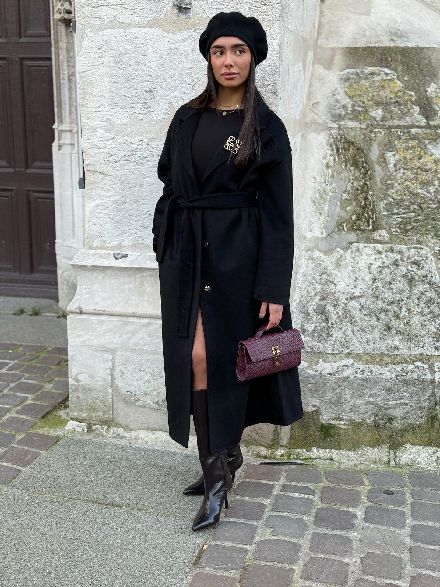 Manteau PRENIUM laine noir