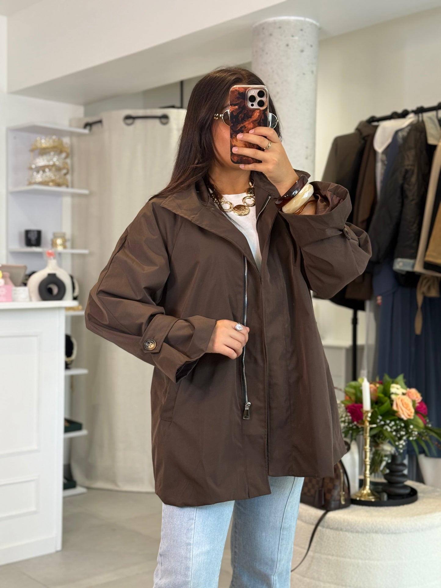Veste Tessa marron